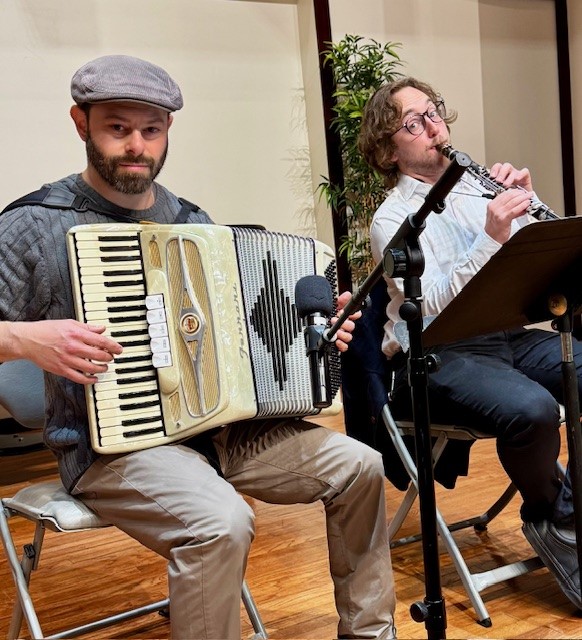 East Rock Klezmer Band performs at Meadow Ridge Hanukkah celebration